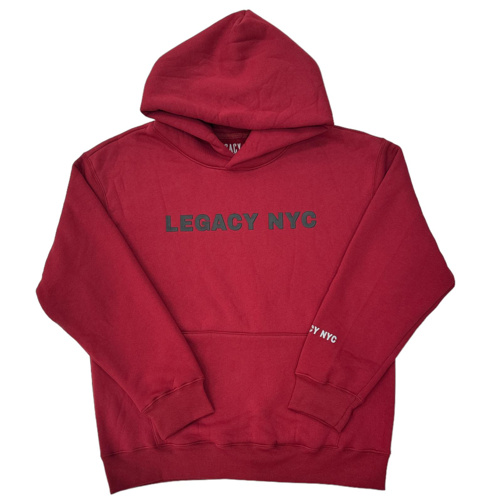 LEGACY NYC Silicone Premium Hoodie v2 Burgundy
